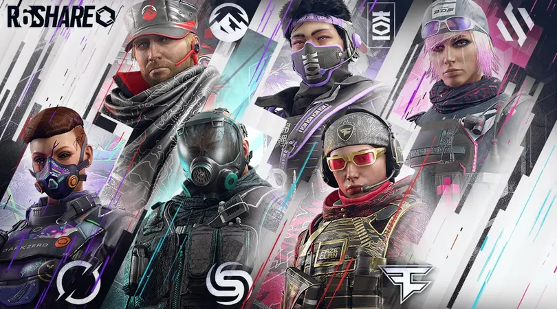 R6 Esports  April 2023: New pro-team R6 SHARE items available now
