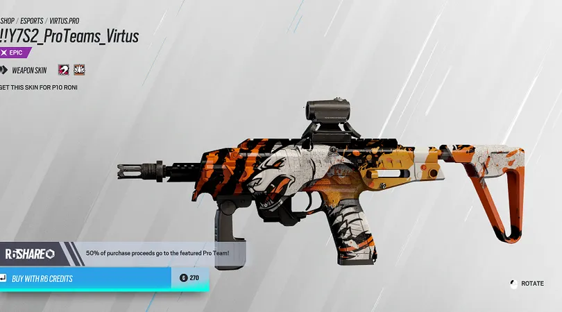 Virtus Pro skins back in Rainbow Six Siege shop as part of R6 Share  programme — SiegeGG