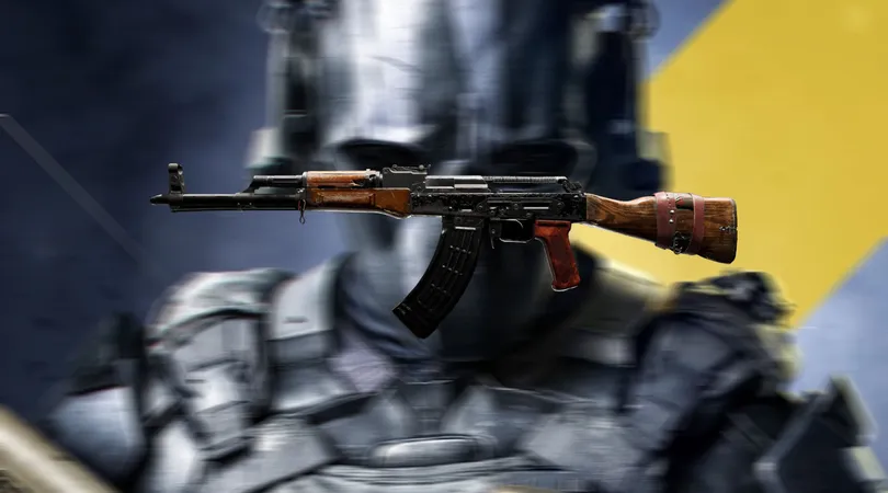 XDefiant AK-47 assault rifle on blurred background