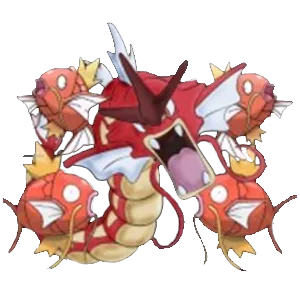 Watermark logo for Gyrados and the MagiKarps